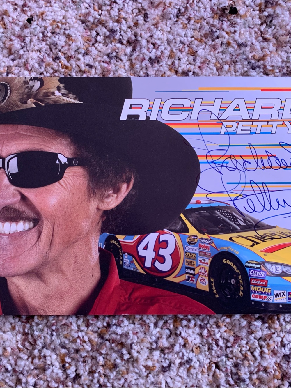 Richard Petty postcard